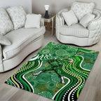 Melbourne Stars Area Rug Indigenous Dot Art Superhero Batter Tribal Pattern