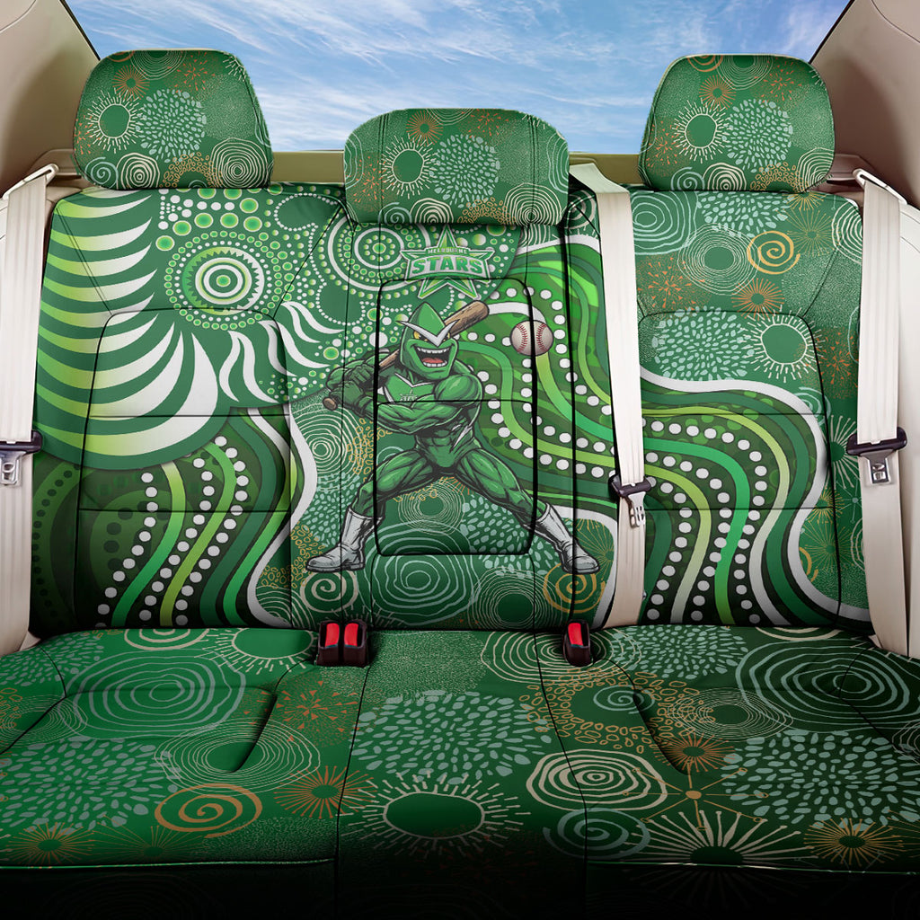 Melbourne Stars Back Car Seat Cover Indigenous Dot Art Superhero Batter Tribal Pattern