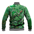 Melbourne Stars Baseball Jacket Indigenous Dot Art Superhero Batter Tribal Pattern