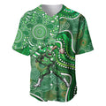 Melbourne Stars Baseball Jersey Indigenous Dot Art Superhero Batter Tribal Pattern