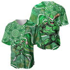 Melbourne Stars Baseball Jersey Indigenous Dot Art Superhero Batter Tribal Pattern