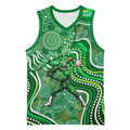 Melbourne Stars Basketball Jersey Indigenous Dot Art Superhero Batter Tribal Pattern
