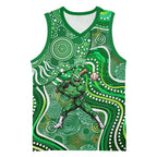 Melbourne Stars Basketball Jersey Indigenous Dot Art Superhero Batter Tribal Pattern