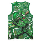 Melbourne Stars Basketball Jersey Indigenous Dot Art Superhero Batter Tribal Pattern