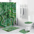 Melbourne Stars Bathroom Set Indigenous Dot Art Superhero Batter Tribal Pattern