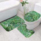 Melbourne Stars Bathroom Set Indigenous Dot Art Superhero Batter Tribal Pattern