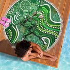 Melbourne Stars Beach Blanket Indigenous Dot Art Superhero Batter Tribal Pattern