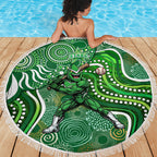 Melbourne Stars Beach Blanket Indigenous Dot Art Superhero Batter Tribal Pattern