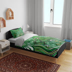Melbourne Stars Bedding Set Indigenous Dot Art Superhero Batter Tribal Pattern