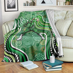 Melbourne Stars Blanket Indigenous Dot Art Superhero Batter Tribal Pattern