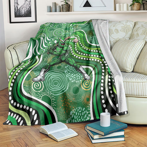 Melbourne Stars Blanket Indigenous Dot Art Superhero Batter Tribal Pattern