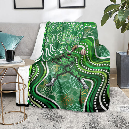 Melbourne Stars Blanket Indigenous Dot Art Superhero Batter Tribal Pattern