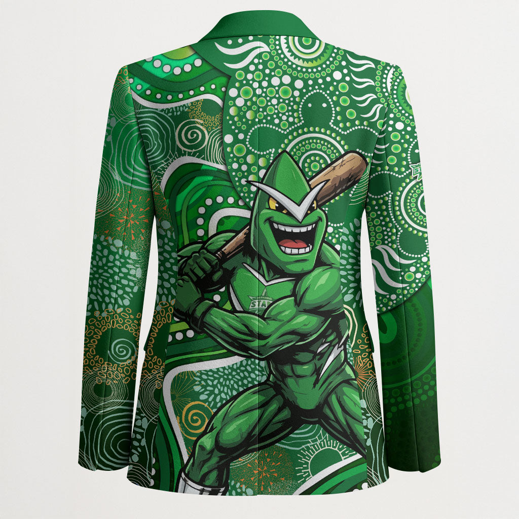 Melbourne Stars Blazer Indigenous Dot Art Superhero Batter Tribal Pattern