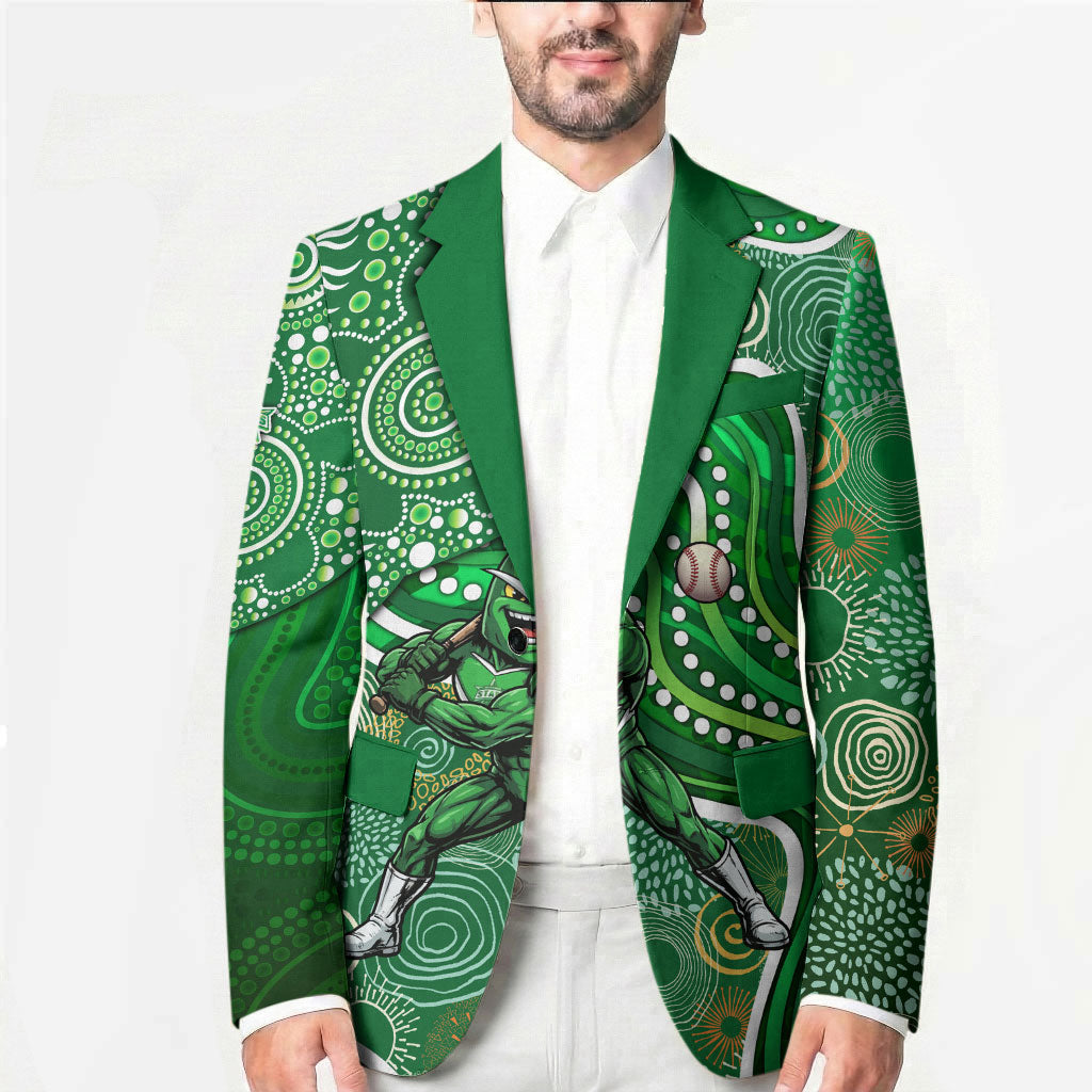 Melbourne Stars Blazer Indigenous Dot Art Superhero Batter Tribal Pattern