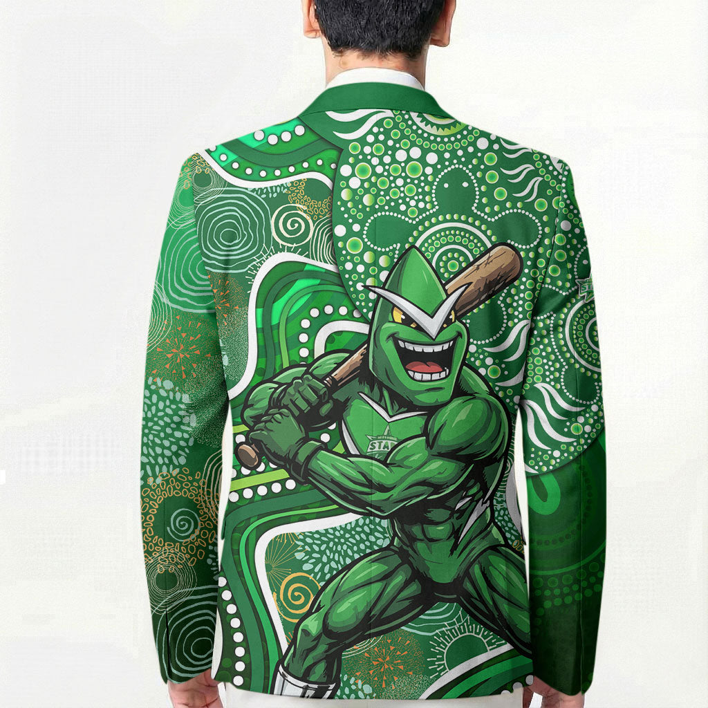 Melbourne Stars Blazer Indigenous Dot Art Superhero Batter Tribal Pattern