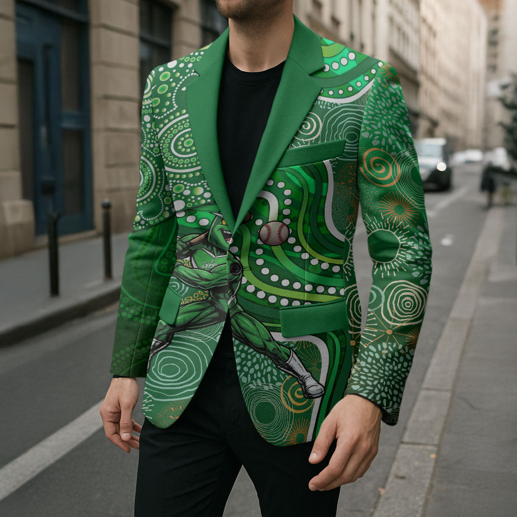 Melbourne Stars Blazer Indigenous Dot Art Superhero Batter Tribal Pattern