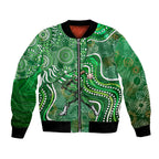 Melbourne Stars Bomber Jacket Indigenous Dot Art Superhero Batter Tribal Pattern