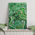 Melbourne Stars Canvas Wall Art Indigenous Dot Art Superhero Batter Tribal Pattern