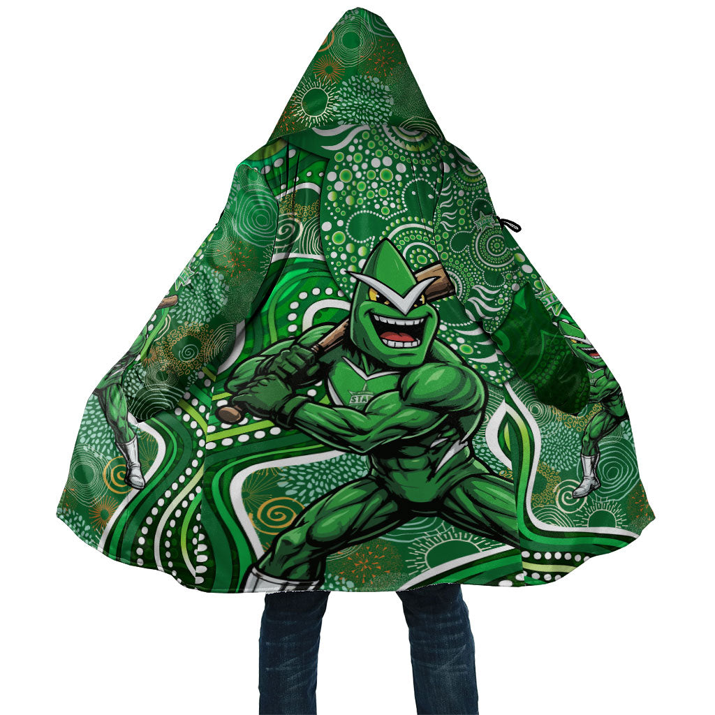 Melbourne Stars Cloak Indigenous Dot Art Superhero Batter Tribal Pattern