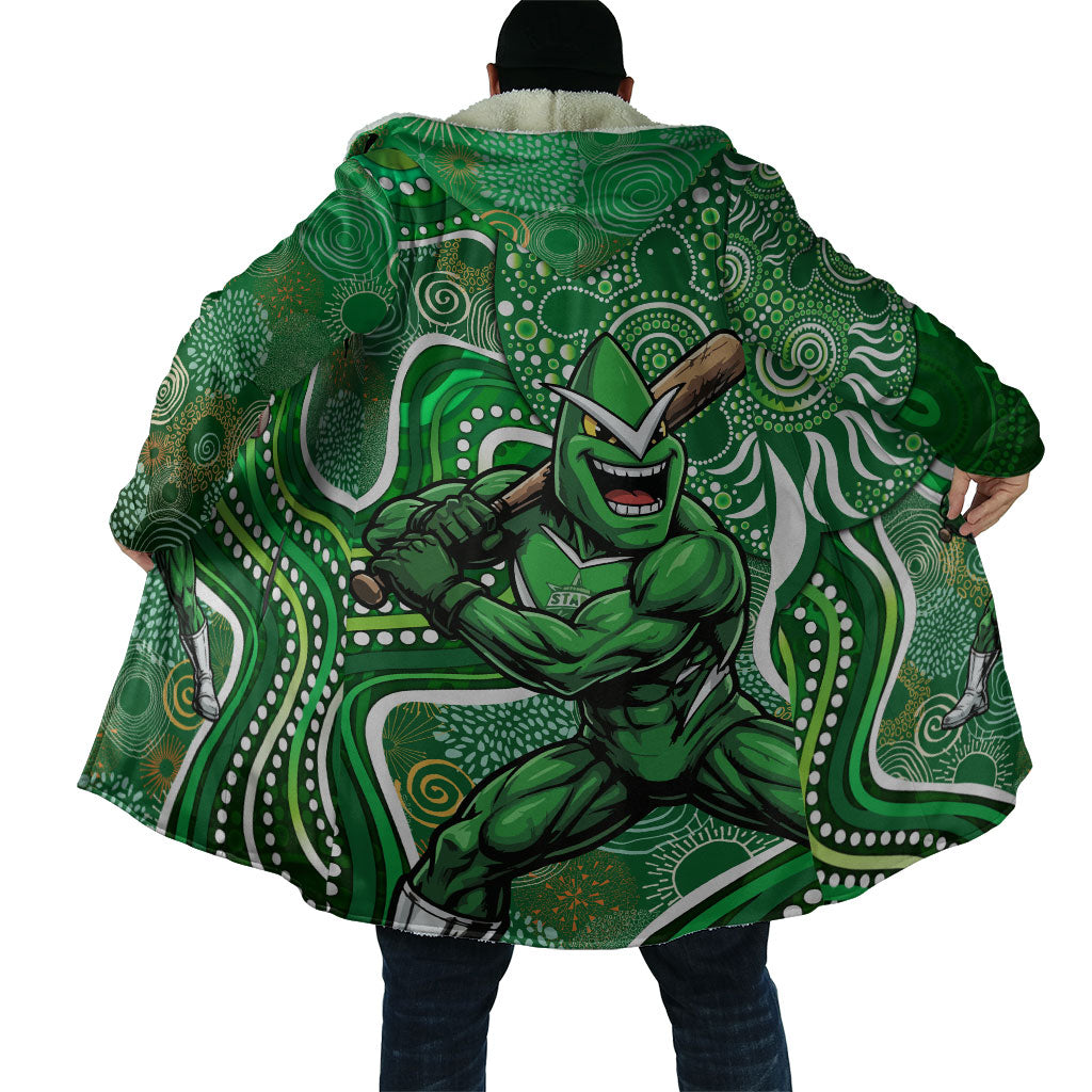 Melbourne Stars Cloak Indigenous Dot Art Superhero Batter Tribal Pattern