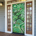 Melbourne Stars Door Cover Indigenous Dot Art Superhero Batter Tribal Pattern