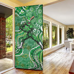 Melbourne Stars Door Cover Indigenous Dot Art Superhero Batter Tribal Pattern
