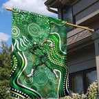 Melbourne Stars Garden Flag Indigenous Dot Art Superhero Batter Tribal Pattern