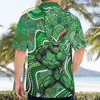Melbourne Stars Hawaiian Shirt Indigenous Dot Art Superhero Batter Tribal Pattern