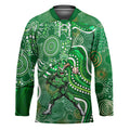 Melbourne Stars Hockey Jersey Indigenous Dot Art Superhero Batter Tribal Pattern