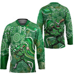 Melbourne Stars Hockey Jersey Indigenous Dot Art Superhero Batter Tribal Pattern
