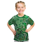 Melbourne Stars Kid T Shirt Indigenous Dot Art Superhero Batter Tribal Pattern