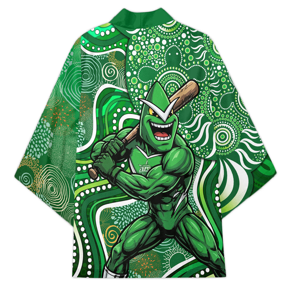 Melbourne Stars Kimono Indigenous Dot Art Superhero Batter Tribal Pattern