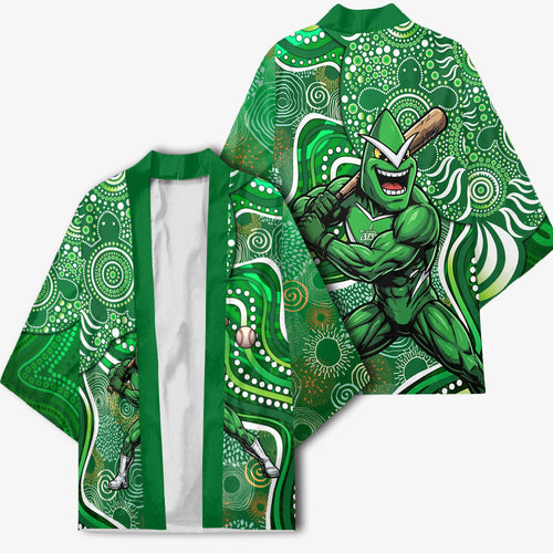 Melbourne Stars Kimono Indigenous Dot Art Superhero Batter Tribal Pattern