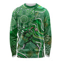 Melbourne Stars Long Sleeve Shirt Indigenous Dot Art Superhero Batter Tribal Pattern