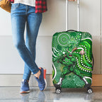Melbourne Stars Luggage Cover Indigenous Dot Art Superhero Batter Tribal Pattern