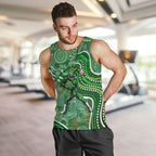 Melbourne Stars Men Tank Top Indigenous Dot Art Superhero Batter Tribal Pattern