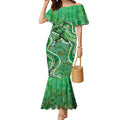 Melbourne Stars Mermaid Dress Indigenous Dot Art Superhero Batter Tribal Pattern