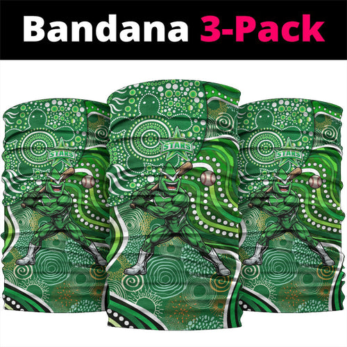 Melbourne Stars Neck Gaiter Indigenous Dot Art Superhero Batter Tribal Pattern