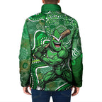 Melbourne Stars Padded Jacket Indigenous Dot Art Superhero Batter Tribal Pattern