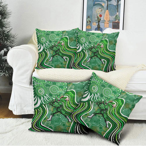 Melbourne Stars Pillow Cover Indigenous Dot Art Superhero Batter Tribal Pattern