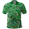 Melbourne Stars Polo Shirt Indigenous Dot Art Superhero Batter Tribal Pattern