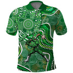 Melbourne Stars Polo Shirt Indigenous Dot Art Superhero Batter Tribal Pattern