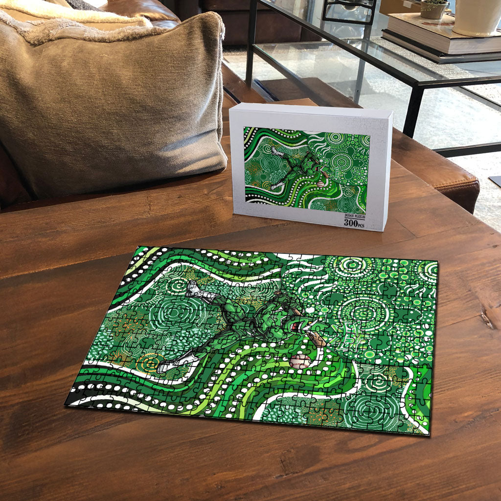 Melbourne Stars Puzzle Indigenous Dot Art Superhero Batter Tribal Pattern