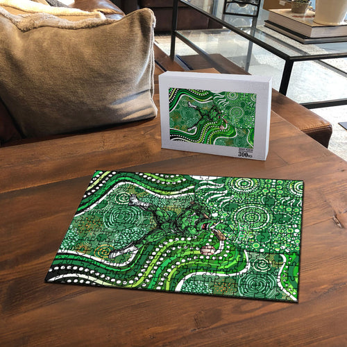 Melbourne Stars Puzzle Indigenous Dot Art Superhero Batter Tribal Pattern