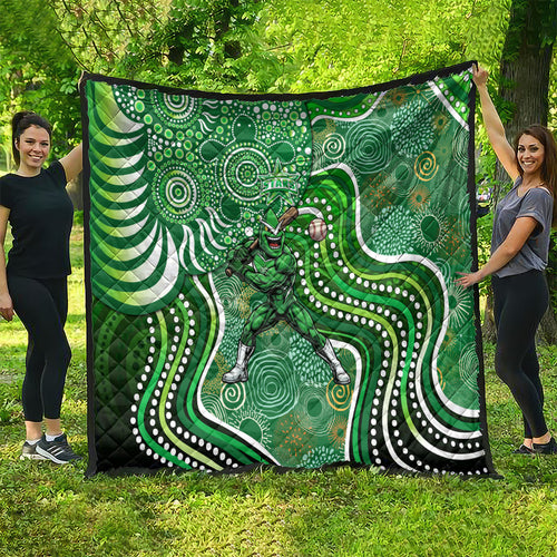 Melbourne Stars Quilt Indigenous Dot Art Superhero Batter Tribal Pattern