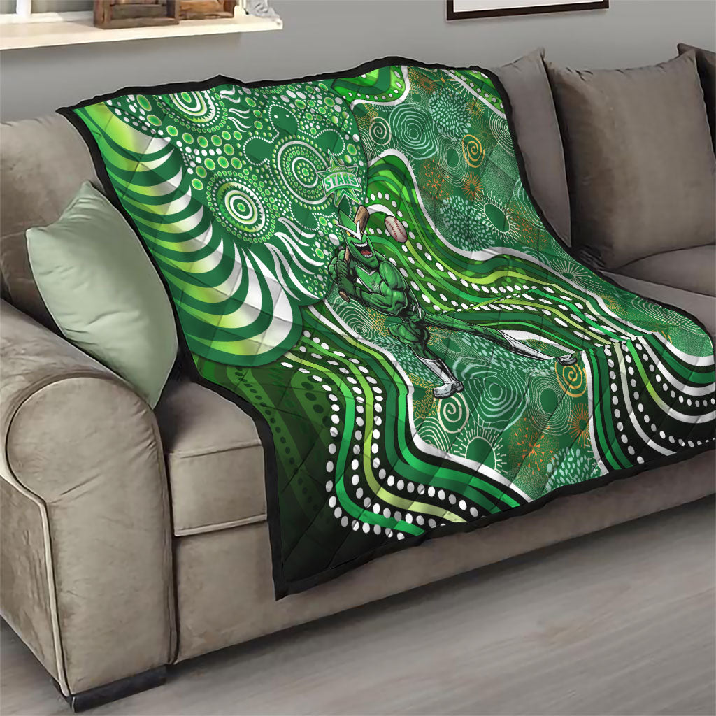 Melbourne Stars Quilt Indigenous Dot Art Superhero Batter Tribal Pattern