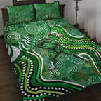 Melbourne Stars Quilt Bed Set Indigenous Dot Art Superhero Batter Tribal Pattern