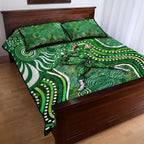 Melbourne Stars Quilt Bed Set Indigenous Dot Art Superhero Batter Tribal Pattern