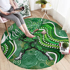 Melbourne Stars Round Carpet Indigenous Dot Art Superhero Batter Tribal Pattern