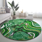 Melbourne Stars Round Carpet Indigenous Dot Art Superhero Batter Tribal Pattern